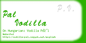 pal vodilla business card